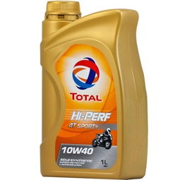 道达尔半合成摩托车机油 Hi Perf 4T Sport 10W-40 SL级 高性能润滑，助力机车维修保养